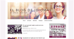 Desktop Screenshot of elblogdeidiomas.com